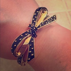 Kate Spade New York - Black/Gold Bow Bracelet